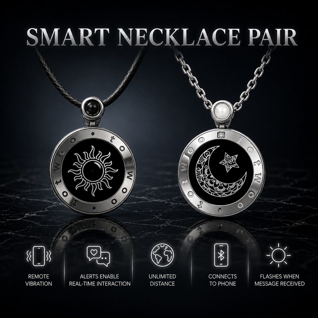 Smart necklace pair