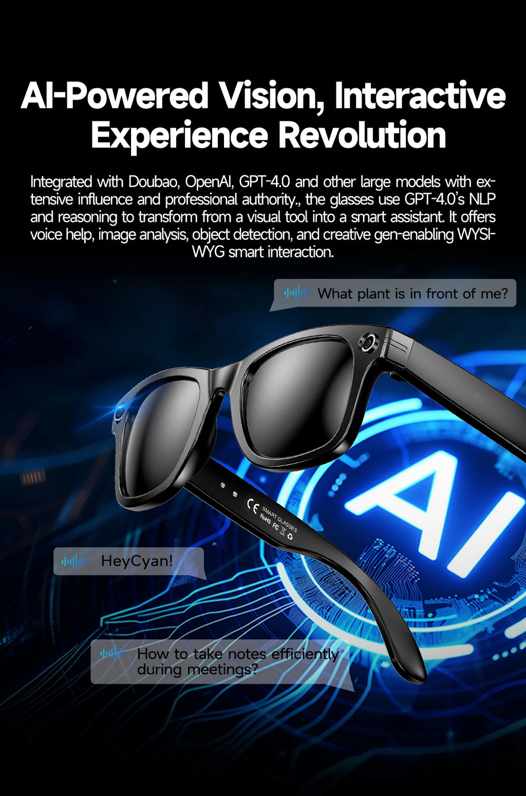 Camera AI Glasses