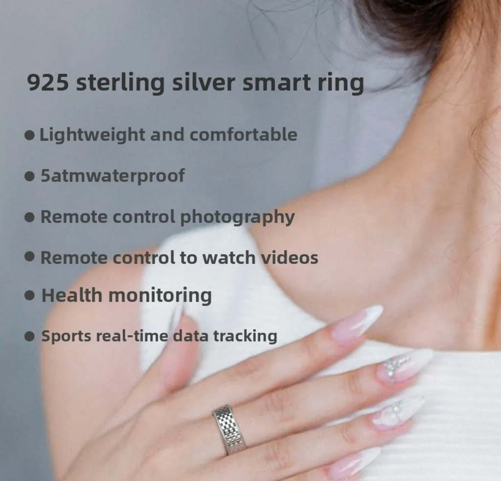 Silver smart ring