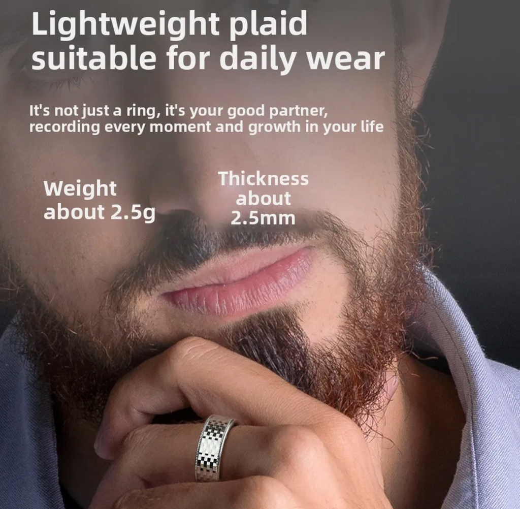 Silver smart ring