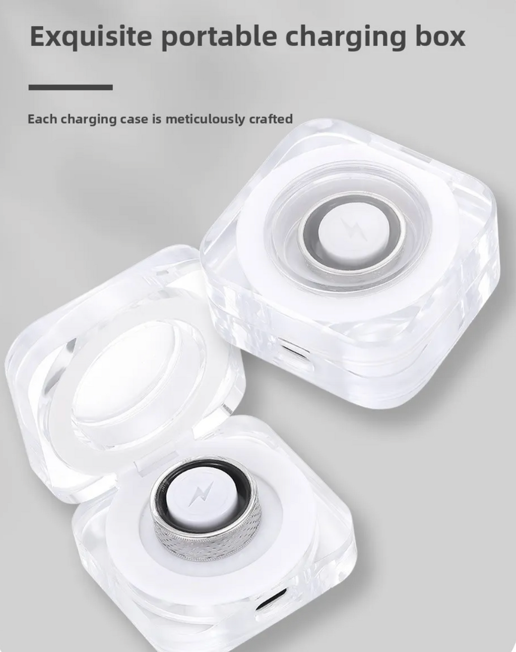 Silver smart ring