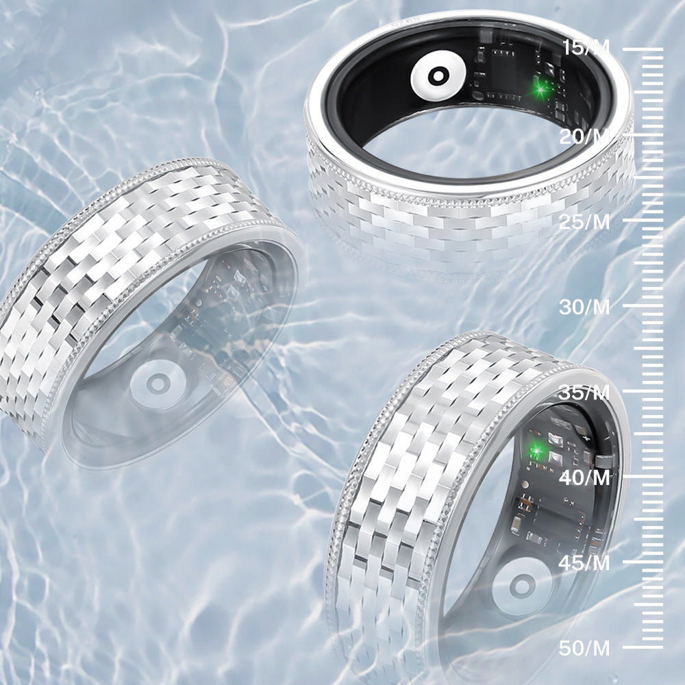 Silver smart ring